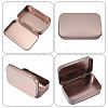 4Pcs Iron Jewelry Storage Boxes with Hinged Lid CON-SP0001-20C-5