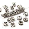Brass Rhinestone Spacer Beads RB-A014-L5mm-01P-1