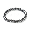 Synthetic Non-magnetic Hematite Beaded Stretch Bracelets BJEW-A117-B-22-2