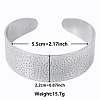 Stylish European and American Texture 304 Stainless Steel Cuff Bangles for Women RH5378-1-1