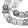 Baking Paint Crackle Glass Beads Strands GLAA-Q106-03A-02-3