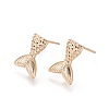 Brass Stud Earring Findings MAK-I010-03G-1