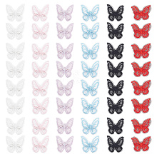 CRASPIRE 48Pcs 6 Colors Lace Butterfly Alligator Hair Clips PHAR-CP0001-15