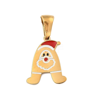 Christmas Theme 304 Stainless Steel Pendants STAS-R007-01A-G-1