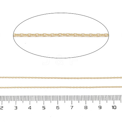 Rack Plating Brass Cable Chains CHC-A010-03G-1