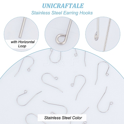 Tarnish Resistant 304 Stainless Steel Earring Hooks STAS-I120-26-P-1