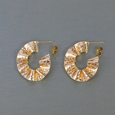 Stylish Brass Stud Earrings AK1364-1