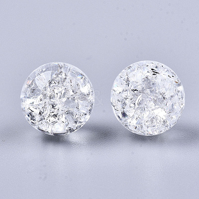 Transparent Crackle Acrylic Round Beads Strands LS-CCG-R002-12mm-01-1