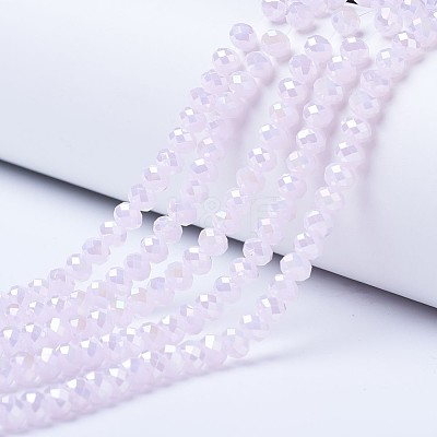 Electroplate Glass Beads Strands EGLA-A034-J10mm-B04-1