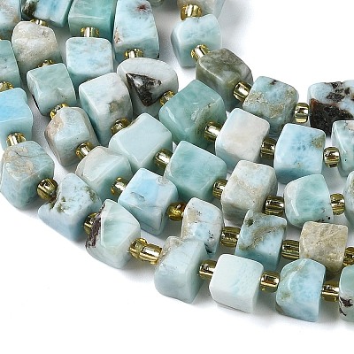 Natural Larimar Beads Strands G-G053-B24-03-1