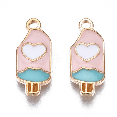 Rack Plating Alloy Enamel Pendants X-PALLOY-N172-036B-1