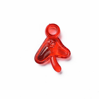 Autumn Theme Transparent Acrylic Pendants MACR-N013-033-1