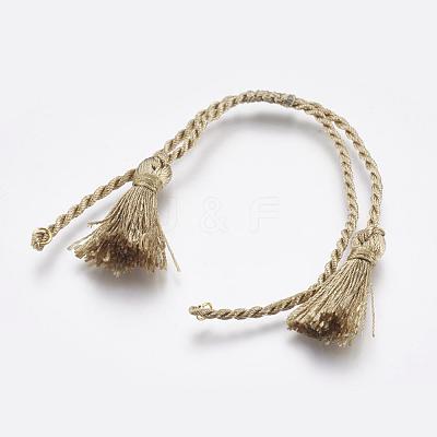 Twisted Polyester Bracelets Making KK-P146-15C-1