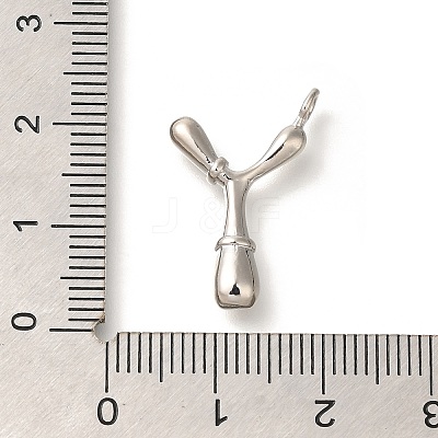 Rack Plating Brass Pendants KK-I722-08P-Y-1