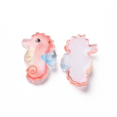Transparent Epoxy Resin Cabochons CRES-S365-44-1