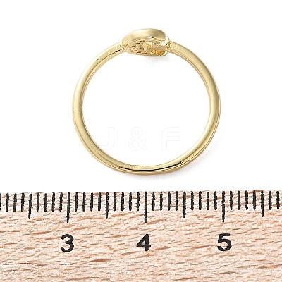 Adjustable Brass Micro Pave Clear Cubic Zirconia Cuff Rings ZIRC-Z002-09G-1