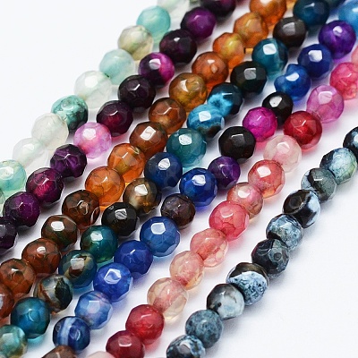Natural Agate Beads Strands G-E469-12-1