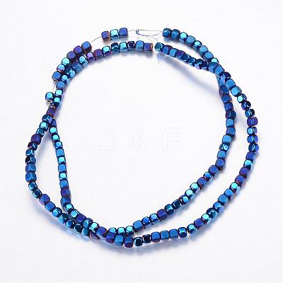 Electroplate Non-magnetic Synthetic Hematite Bead Strands G-Q467-11H-1