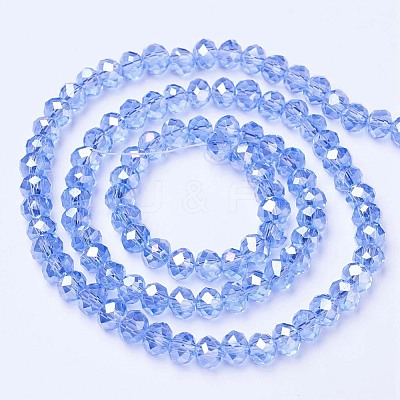 Electroplate Glass Beads Strands EGLA-A034-T2mm-B09-1