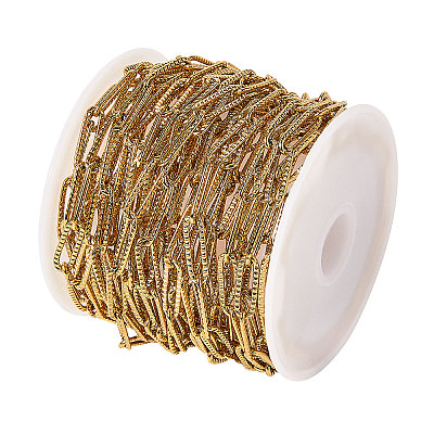304 Stainless Steel Paperclip Chains CHS-CJC0001-01G-1