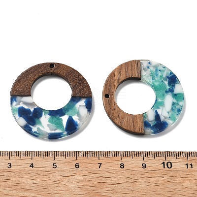 Resin and Walnut Pendants FIND-R051-13A-1