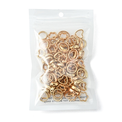 100Pcs 4 Style CCB Plastic Bead Frames KY-YW0001-22-1