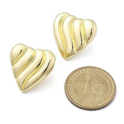 Brass Stud Earrings for Women EJEW-U035-03G-1