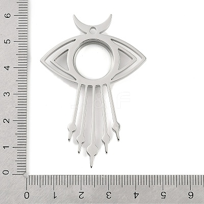 304 Stainless Stee Locket Big Pendants STAS-S132-12P-01-1