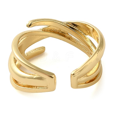 Brass Open Cuff Rings for Women LS-RJEW-Z070-07G-02-1