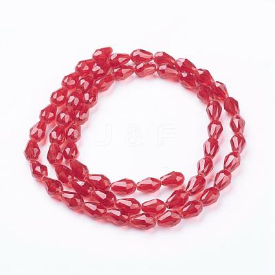 Glass Beads Strands GLAA-R024-11x8mm-M-1