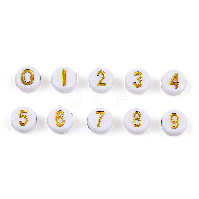 Plating Acrylic Beads X-PACR-R243-02-1