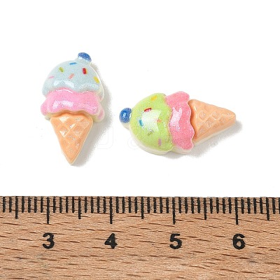 Opaque Resin Imitation Food Cabochons RE-CBA1274-03-1