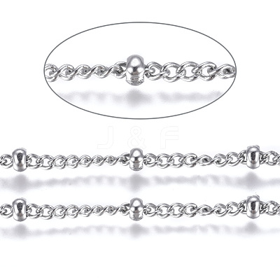 Tarnish Resistant 3.28 Feet 304 Stainless Steel Twisted Chains Curb Chain X-CHS-K008-11B-1