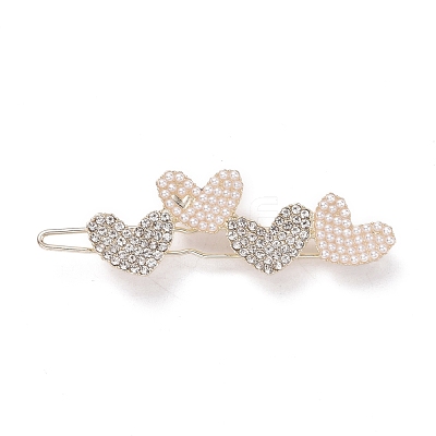 Alloy Crystal Rhinestone Hair Barrettes PHAR-Z003-10LG-1