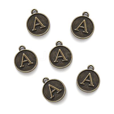 Alloy Pendant Cabochon Settings For Enamel PALLOY-YW0001-10AB-1