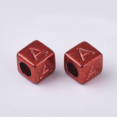 Plated Acrylic Beads MACR-S299-051A-1