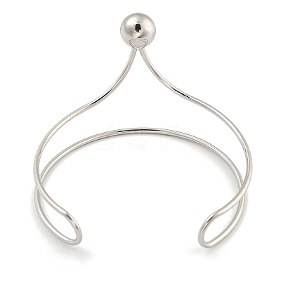 Non-Tarnish 304 Stainless Steel Cuff Bangles BJEW-P331-14P-1