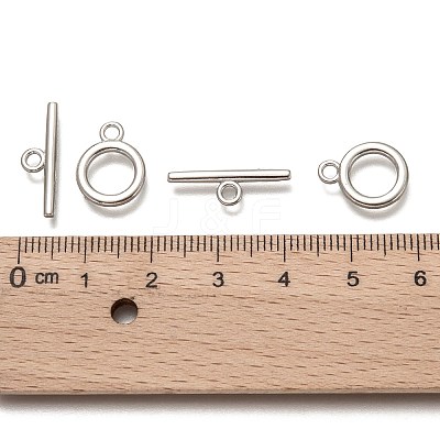 Alloy Toggle Clasps TIBE-EA774Y-P-RS-1