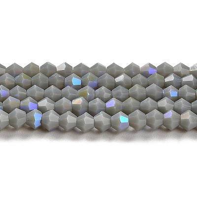 Opaque Solid Color Imitation Jade Glass Beads Strands EGLA-A039-P4mm-L14-1