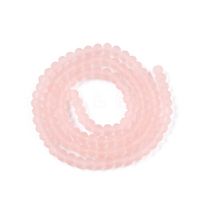 Transparent Glass Beads Strands EGLA-A044-T4mm-MD22-1