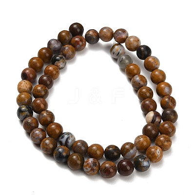 Natural Wealth Stone Beads Strands G-C289-B01-6mm-1
