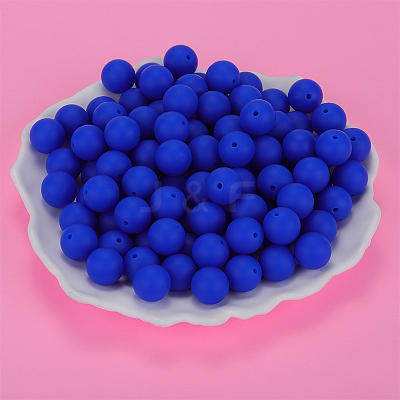 Round Silicone Focal Beads SI-JX0046A-92-1