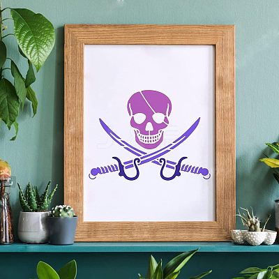Large Plastic Reusable Drawing Painting Stencils Templates DIY-WH0202-074-1