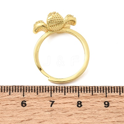 Adjustable Brass Micro Pave Cubic Zirconia Enamel Finger Rings CU-CBABA66-01A-G-1