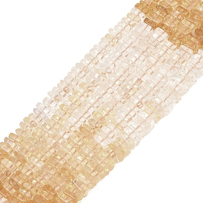 Heated Natural Citrine Beads Strands G-Z152-F01-01-1