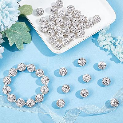 Pave Disco Ball Beads RB-Q195-14mm-001-1