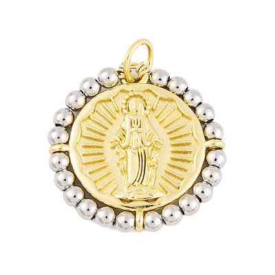 Rack Plating Brass Pendants KK-P269-16G-C-1