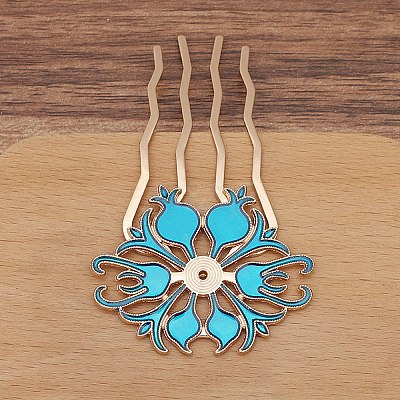 Alloy Hair Comb Findings PW-WGAD31C-05-1