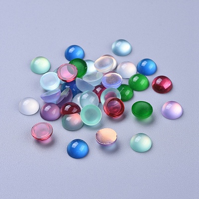 Translucent Resin Cabochons X-RESI-S361-10mm-M-1
