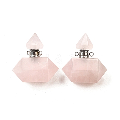 Gemstone Perfume Bottle Pendants G-L623-08P-1